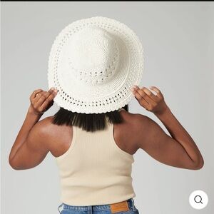 San Diego Hat Company women’s crocheted hat, 100% cotton, OS, off white color